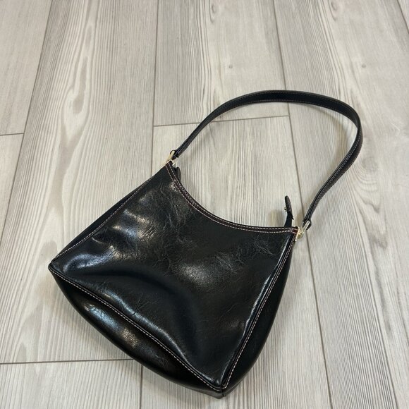 Liz Claiborne Black Leather Bag - Picture 5 of 11